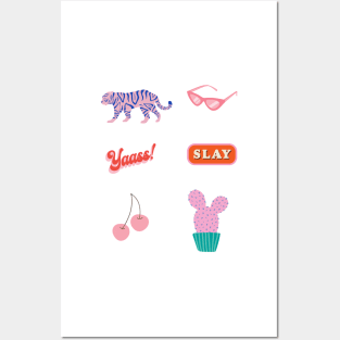 Pink aesthetic cute pack Posters and Art